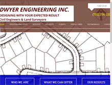 Tablet Screenshot of dwyerengineering.com